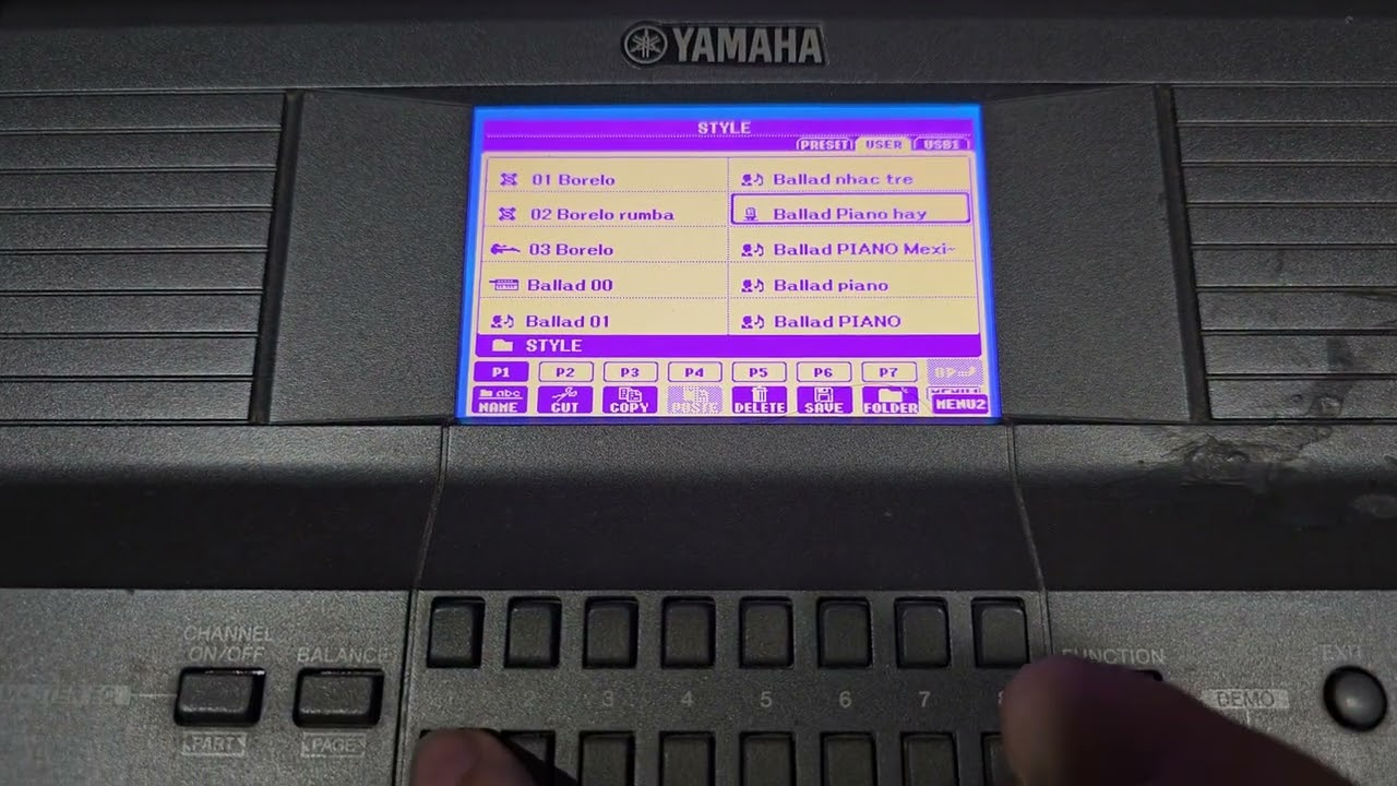 Hướng dẫn copy sao chép, Di chuyển file trong đàn S770