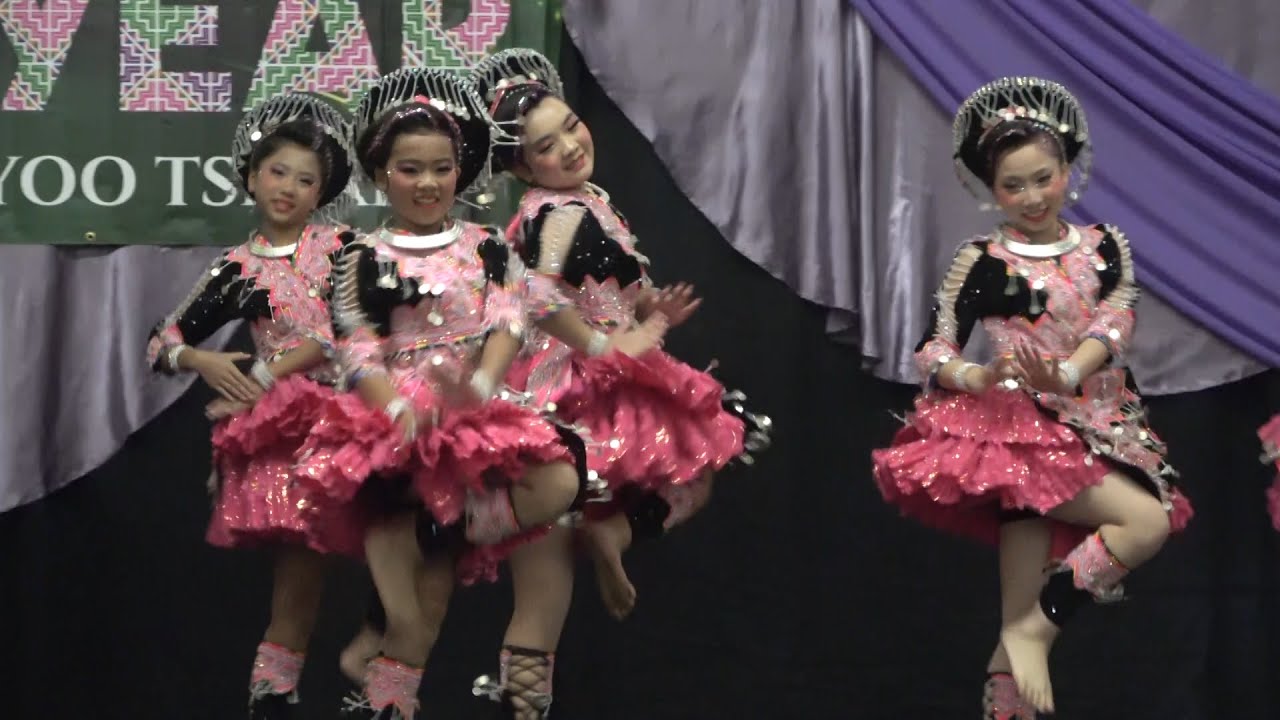 Stockton Hmong New Year 2024 25 Dance Competition junior group final round Hmoob Tej Ntxhais