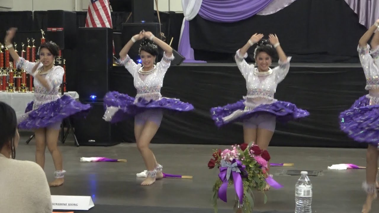 Stockton Hmong New Year 2024 25 Dance Competition junior group final round Ntxhais Hnub qub