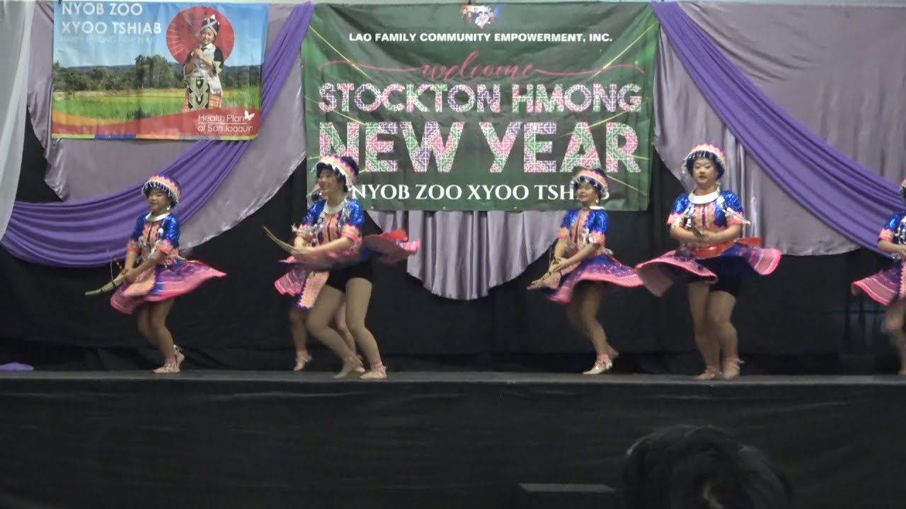 Stockton Hmong New Year 2024 25 Dance Competition senior group final round Nkauj Hmoob Kaj Siab