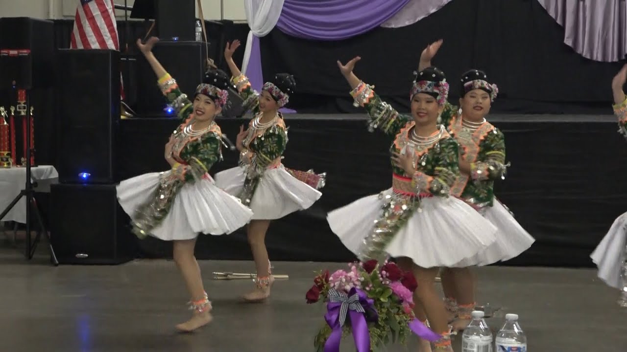 Stockton Hmong New Year 2024 25 Dance Competition senior group final round Ntxhais Tshaj Koob