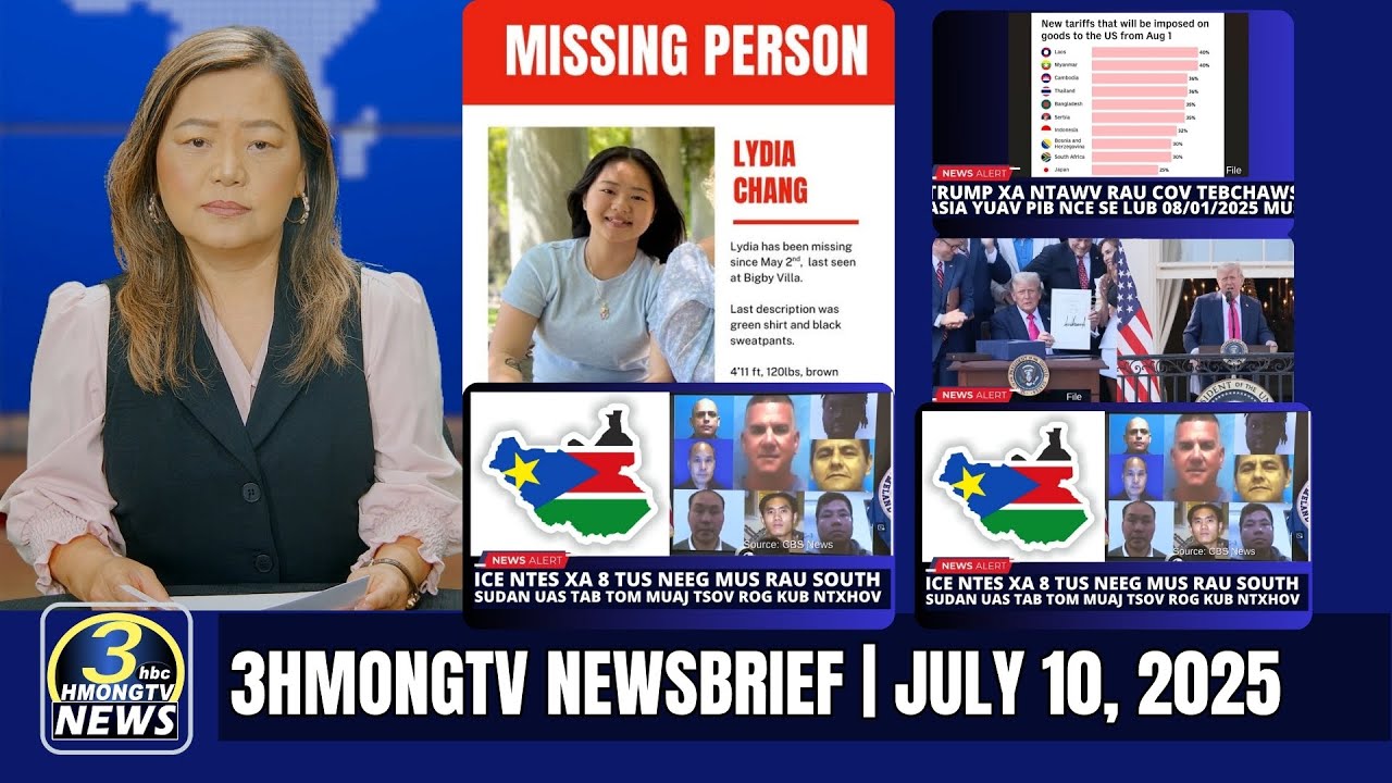 3HMONGTV Newsbrief | July 10, 2025 -Xovxwm Hmoob tshaj tawm nyob  xeev Minnesota.