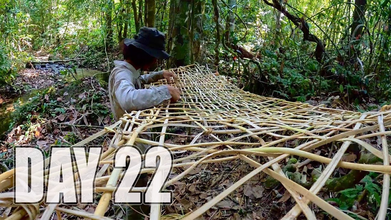 เอาชีวิตรอด DAY 22  มุ่งหน้าสู่ป่าดิบชื้น  สร้างที่พักและก่อไฟจากก้อนหิน    ….!!   [ โจโฉ ]