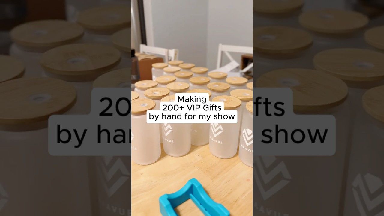 Making VIP gifts by hand with my family ❤️ 2 of 5 gifts VIPs  will get #TheDreamCarrier