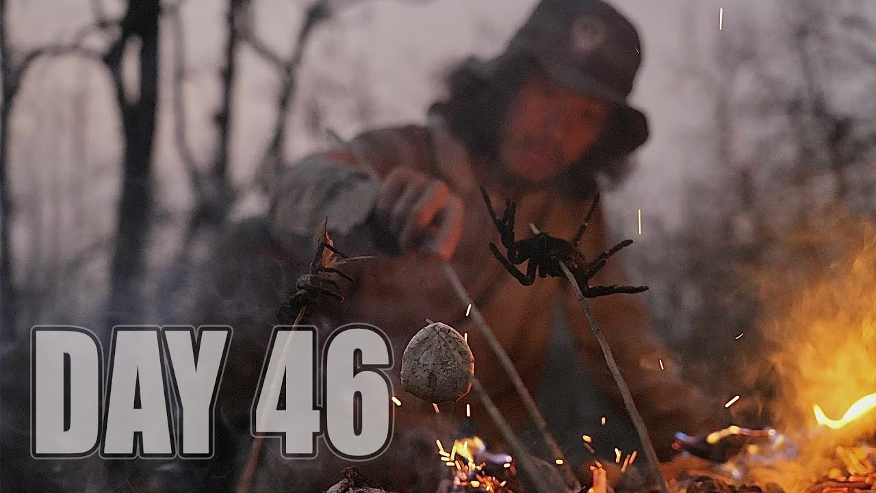 เอาชีวิตรอด DAY 46  กินแมงมุมยักษ์  และการตามหาน้ำในป่าเต็งรัง..  [ โจโฉ ]