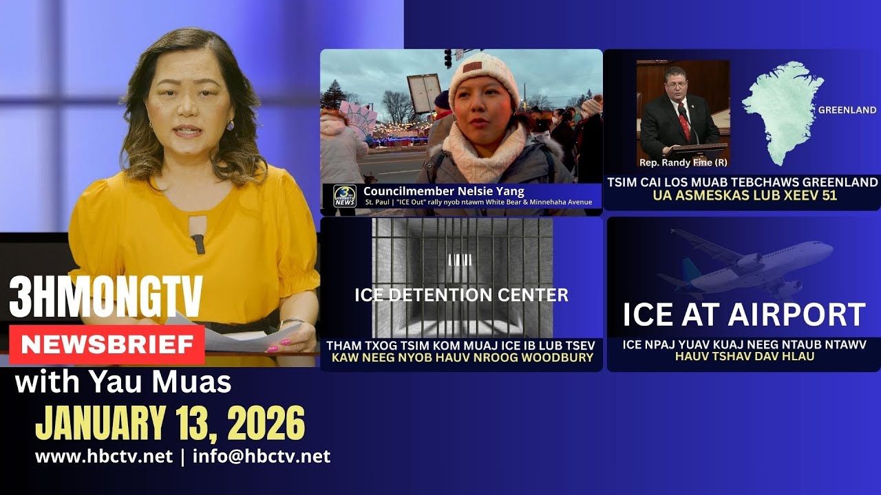 🔴3HMONGTV NEWS | Jan. 13, 2026 – Xovxwm tshaj tawm hauv xeev  Minnesota hnub no.