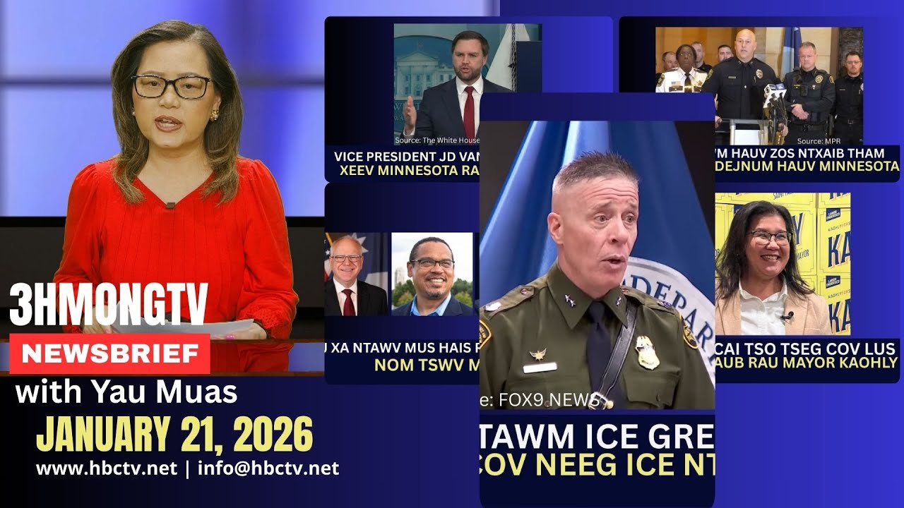 🔴3HMONGTV NEWS | Jan. 21, 2026 – Xovxwm Hmoob tshaj tawm hauv  xeev MN hnub no.
