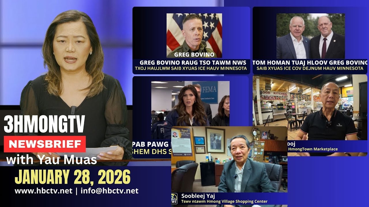 🔴3HMONGTV NEWS | Jan. 28, 2026 – Xovxwm tshaj tawm hauv xeev  Minnesota hnub no.