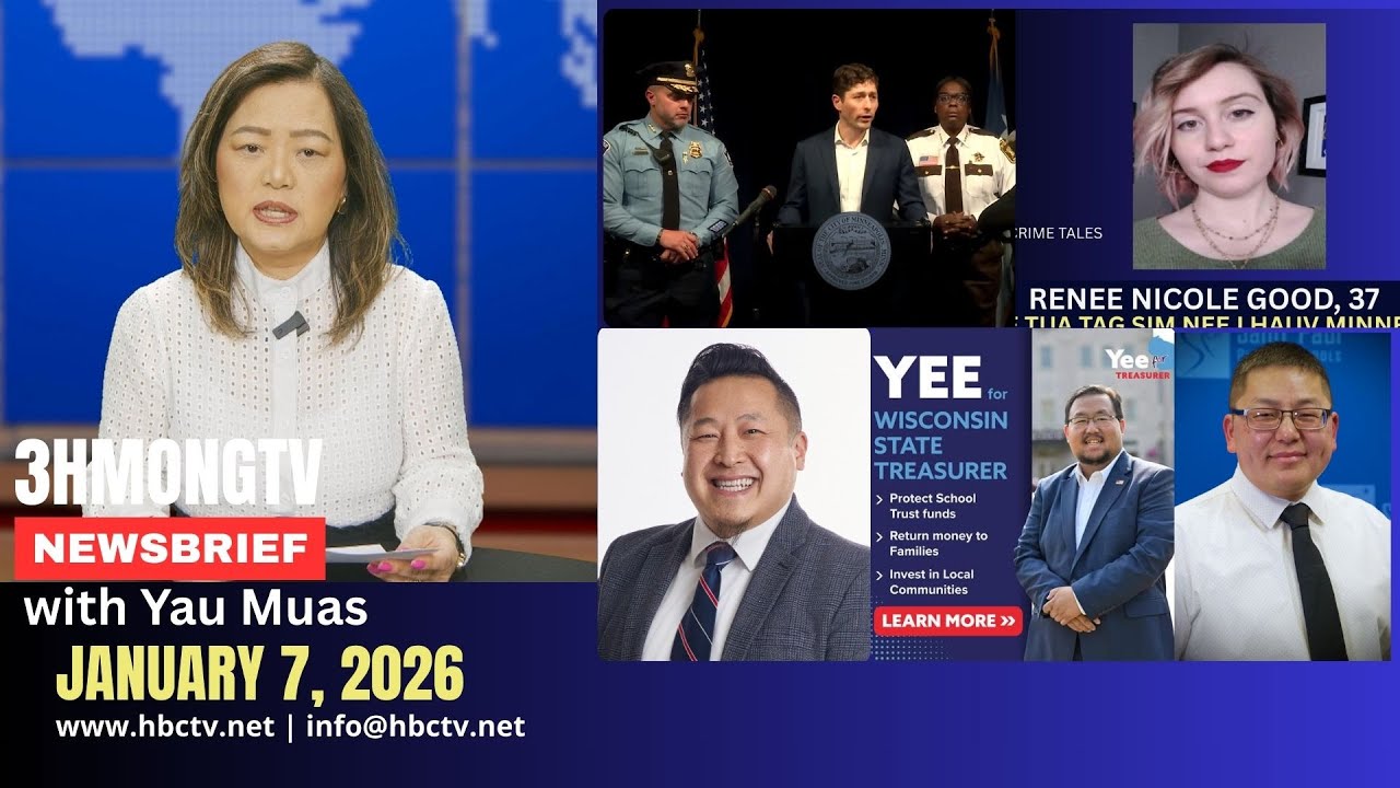 🔴3HMONGTV NEWS | Jan. 7, 2026 – Xovxwm Hmoob tshaj tawm hauv xeev  Minnesota.