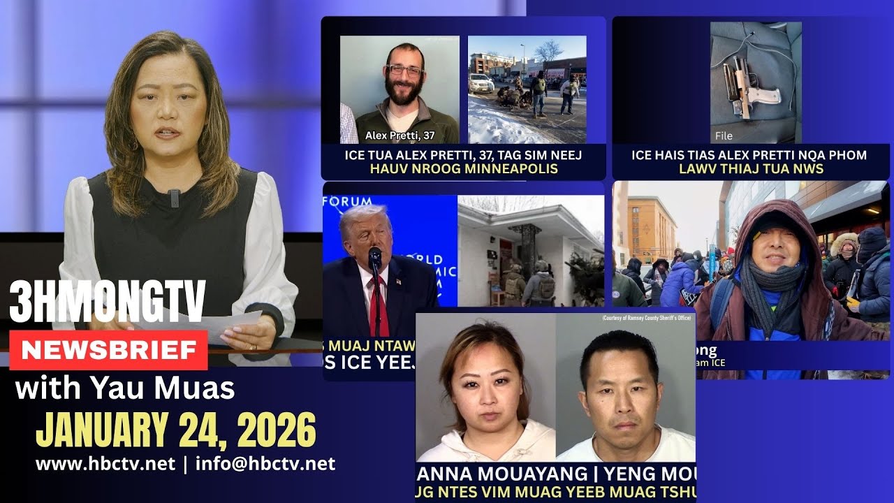 🔴3HMONGTV NEWS | January 24, 2026 –  Xovxwm tshaj tawm hauv xeev  Minnesota hnub no.