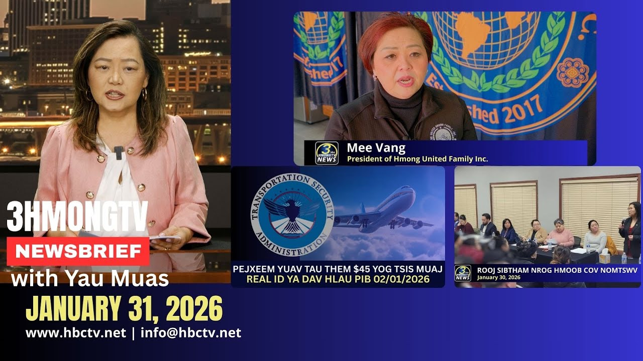 🔴3HMONGTV NEWS | January 31, 2026 –  Xovxwm tshaj tawm hauv xeev  Minnesota hnub no.
