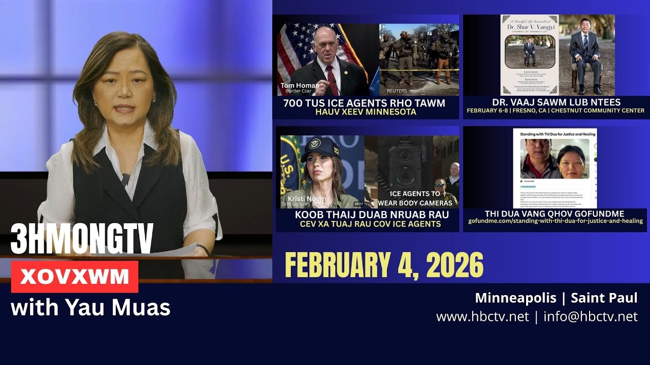 🔴3HMONGTV NEWS | February 4, 2026 –  Xovxwm tshaj tawm hauv xeev  Minnesota hnub no.