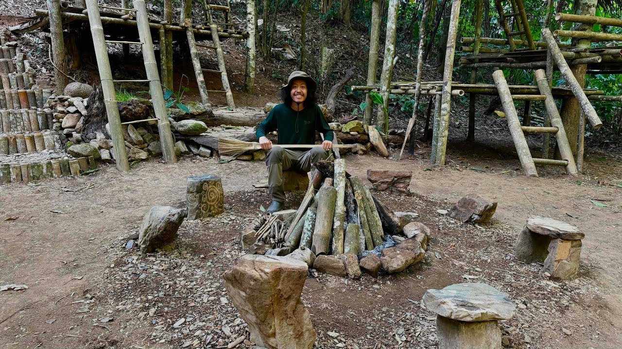 สร้างที่นั่งรอบกองไฟ…  จากก้อนหินให้กับอาณาจักรบ้านต้นไม้… [  โจโฉ ]