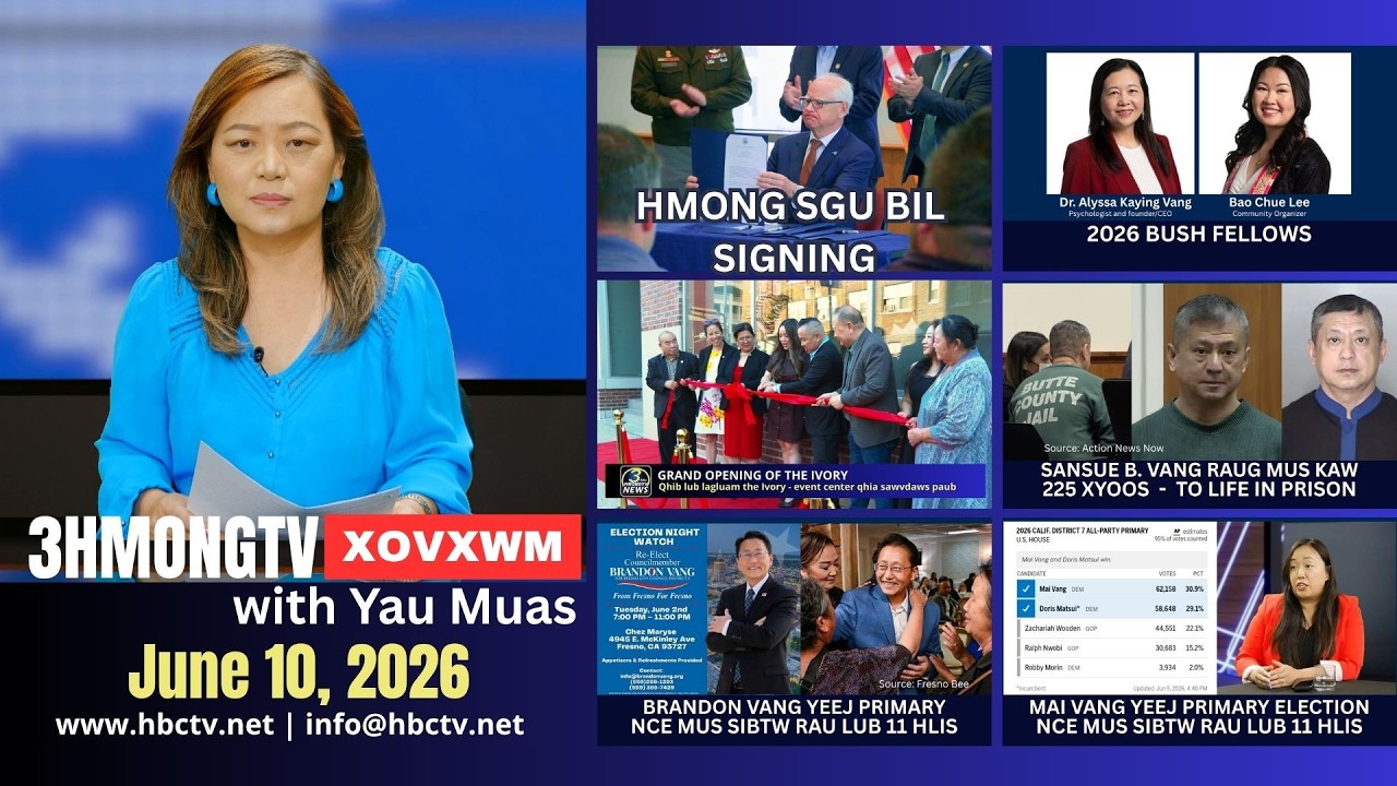 🔴3HMONGTV NEWS  | June 10, 2026 – Xovxwm tshaj tawm hauv xeev  Minnesota hnub no.